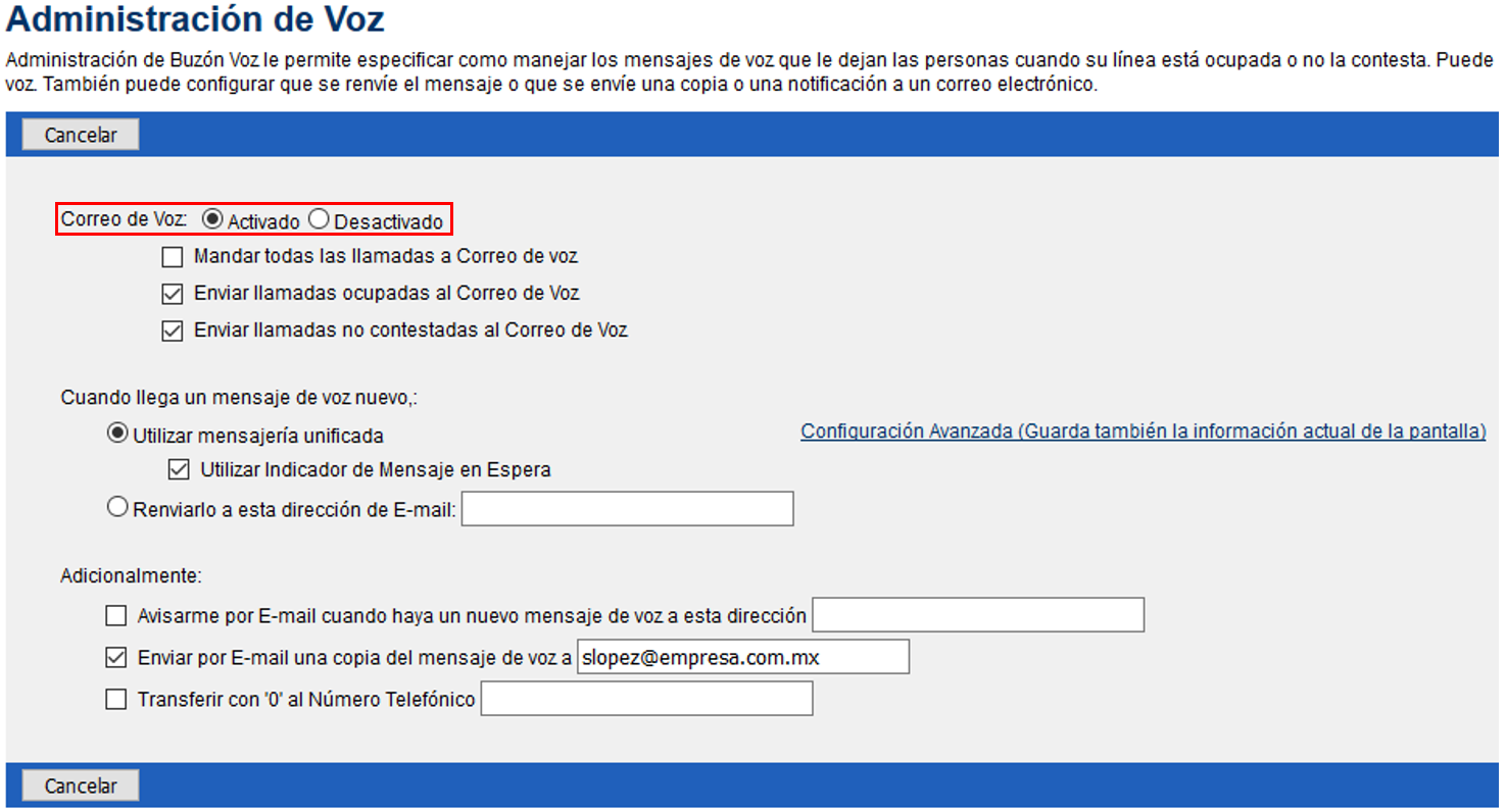 Como activar best sale correo de voz